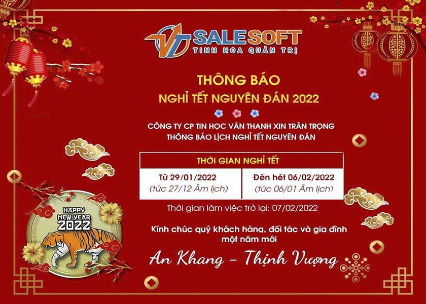 Lịch nghỉ tết 2022