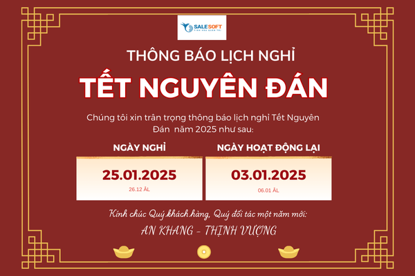 THÔNG BÁO NGHỈ TẾT NGUYÊN ĐÁN 2025